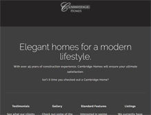 Tablet Screenshot of cambridgehomesomaha.com